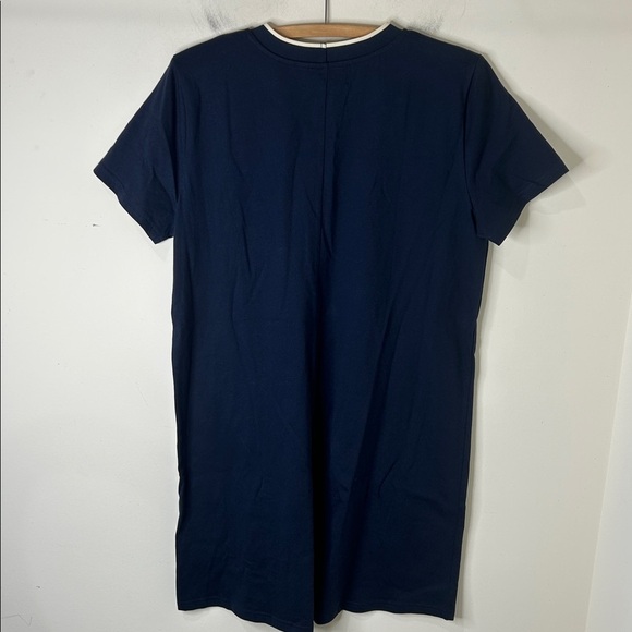 POMANDER PLACE Aimee Mini Dress In Navy with White Trim Size Medium - Picture 6 of 15
